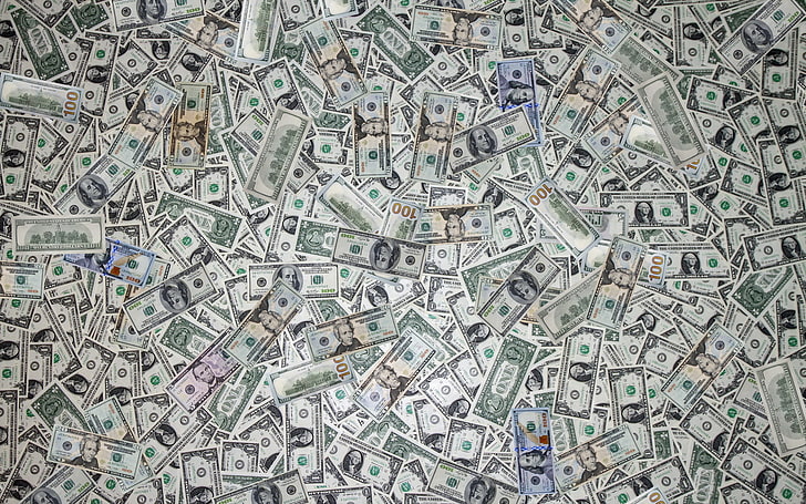 U.S banknotes wallpaper, background, money, texture, currency