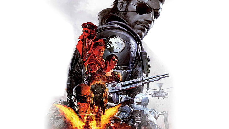 group of people movie wallpaper, artwork, Metal Gear Solid , Metal Gear Solid V: The Phantom Pain, HD wallpaper