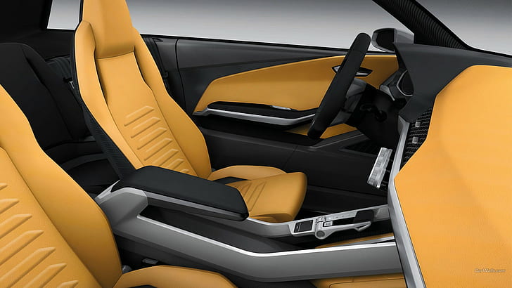 Audi Crossline, car interior, vehicle, HD wallpaper