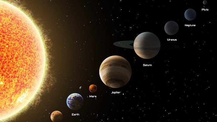planet, universe, space, orbit, solar system, sun, star, astronomy, HD wallpaper