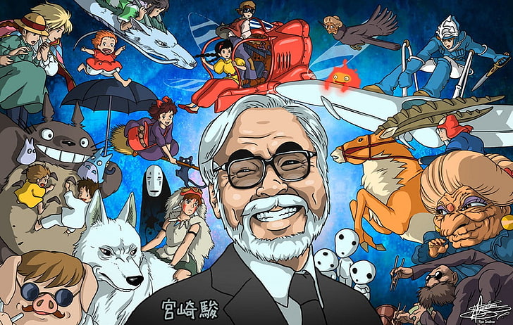 anime wallpaper, Hayao Miyazaki, Studio Ghibli, animated movies, HD wallpaper