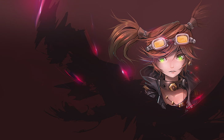 woman with brown hair anime character 3D wallpaper, Gaige, Borderlands 2, HD wallpaper