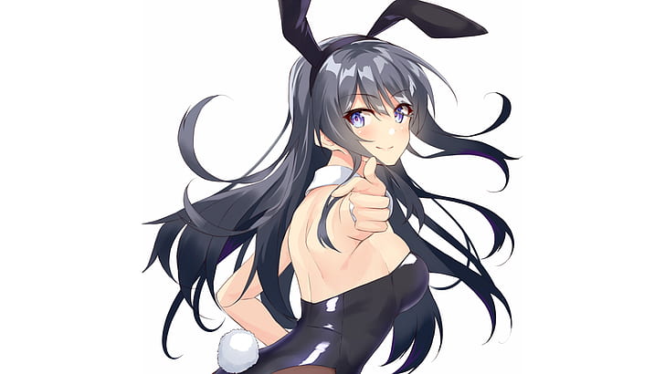 Anime, Rascal Does Not Dream of Bunny Girl Senpai, Black Hair, HD wallpaper