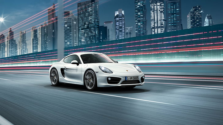 Porsche, Porsche Cayman S, Car, Sport Car, Vehicle, White Car