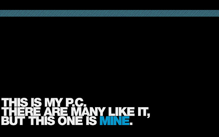 this is my P.C. sign, simple background, quote, Full Metal Jacket, HD wallpaper