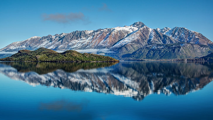 mountain lake reflections  hd, water, scenics - nature, beauty in nature, HD wallpaper