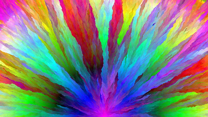 trippy, psychedelic, colorful, HD wallpaper