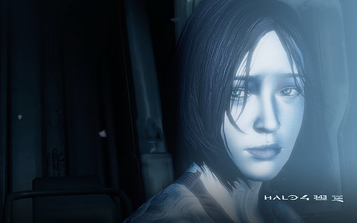 Halo, Halo 4, Cortana (Halo), one person, portrait, headshot