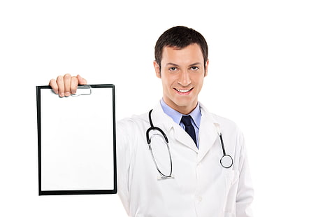 HD wallpaper: Doctor, Result, smile, white background, medical instrument |  Wallpaper Flare