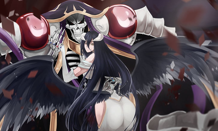 HD wallpaper: Anime, Overlord, Ainz Ooal Gown, Albedo (Overlord), Overlord ( Anime) | Wallpaper Flare