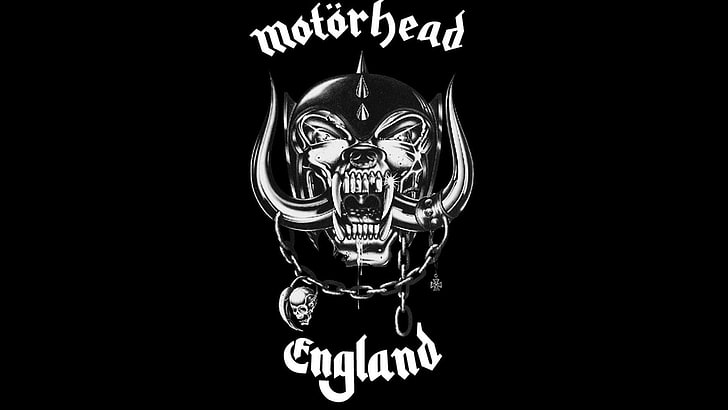 black background with motorhead england logo, Band (Music), Motörhead, HD wallpaper