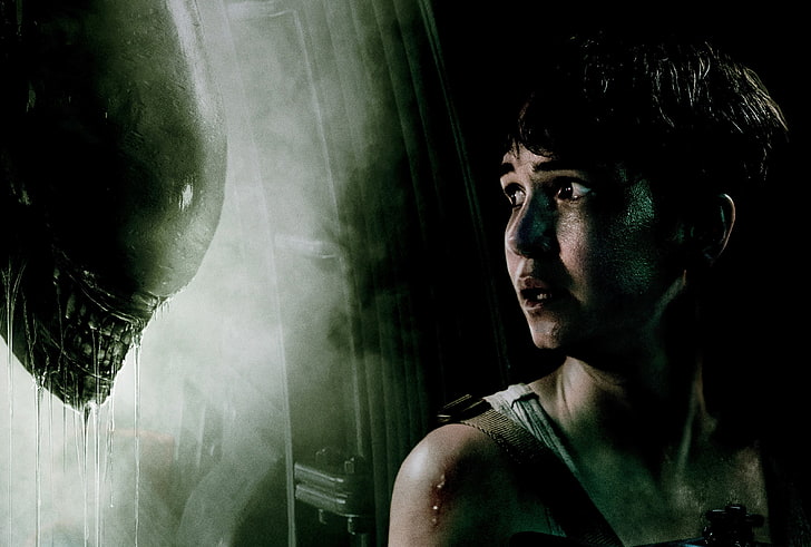 katherine waterston, 2017 movies, alien, hd, poster, one person