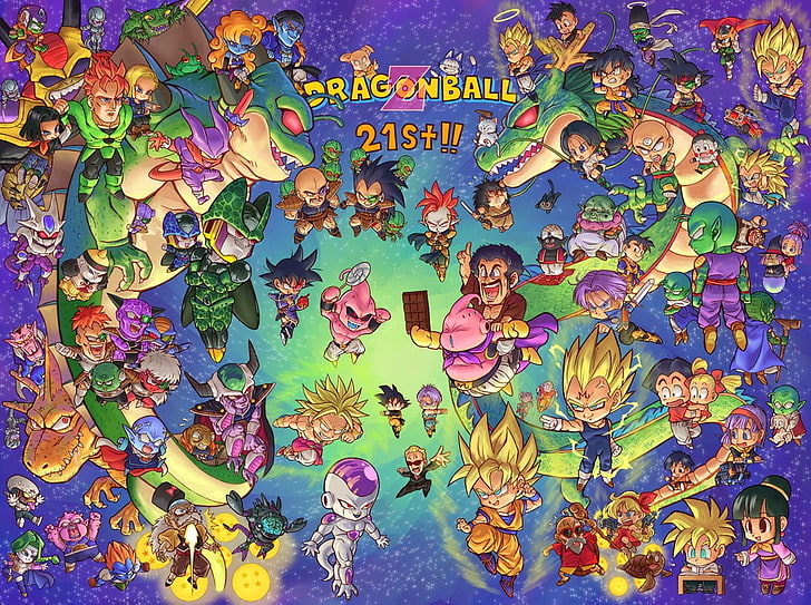 Dragonball 21st wallpaper, Dragon Ball, Dragon Ball Z, anime, HD wallpaper