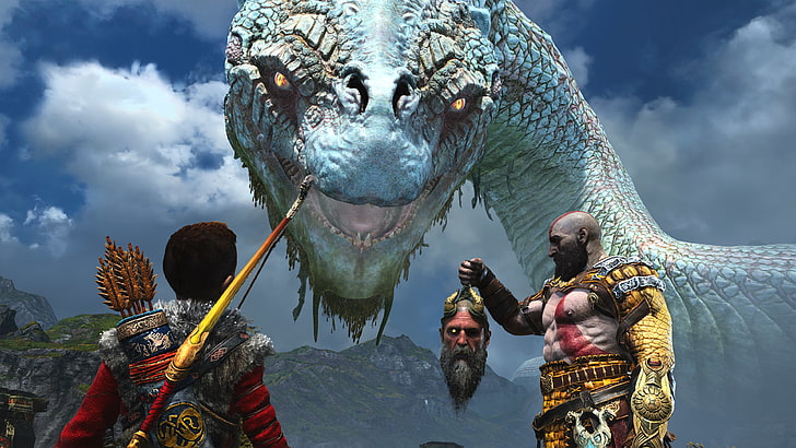 God of War, Kratos, Atreus, PlayStation 4, Norse mythology, HD wallpaper