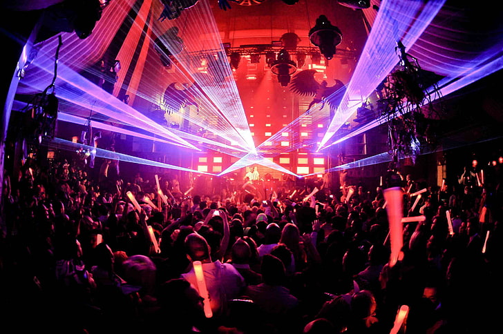 bar, club, dance, dancing, music, nightclub, party, rave, HD wallpaper