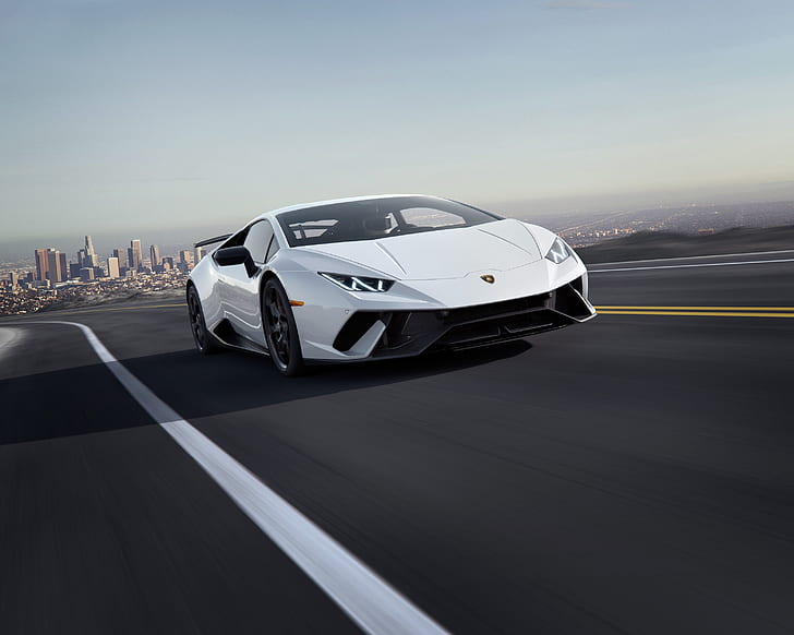 speed, Lamborghini, supercar, 2018, CGI, Performante, Huracan, HD wallpaper