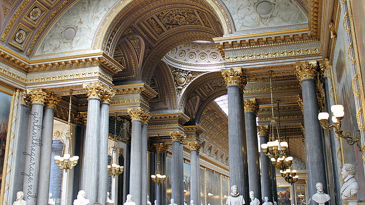 Château de Versailles, palace, gold, marble