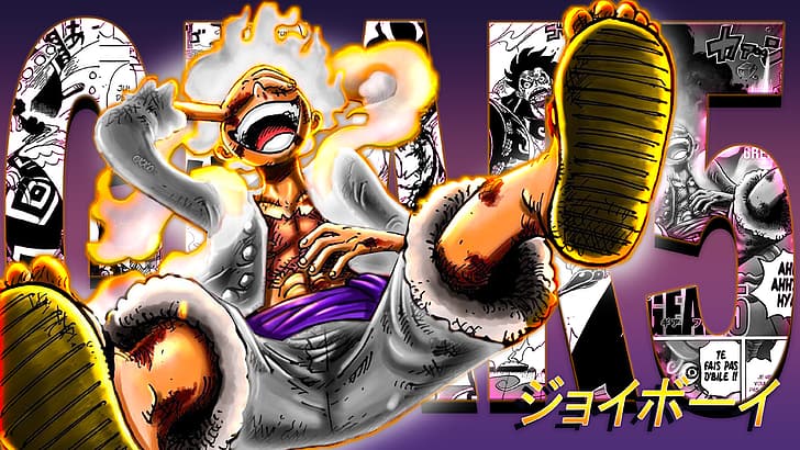 One Piece  Luffy Gear 5 Sun God Nika 4K wallpaper download