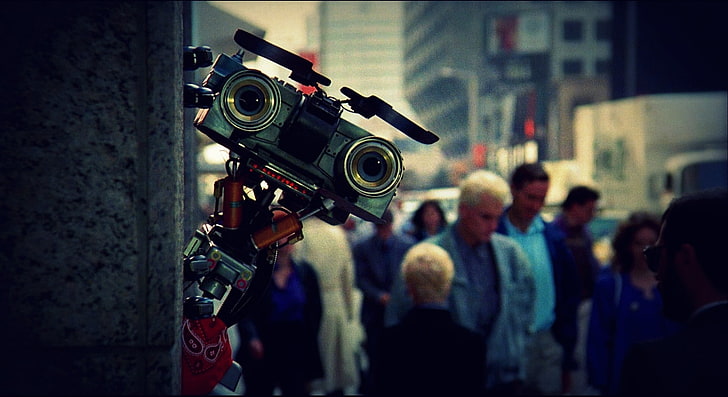 Wall-E, Johnny 5, Short Circuit, science fiction, movies, New York City, HD wallpaper