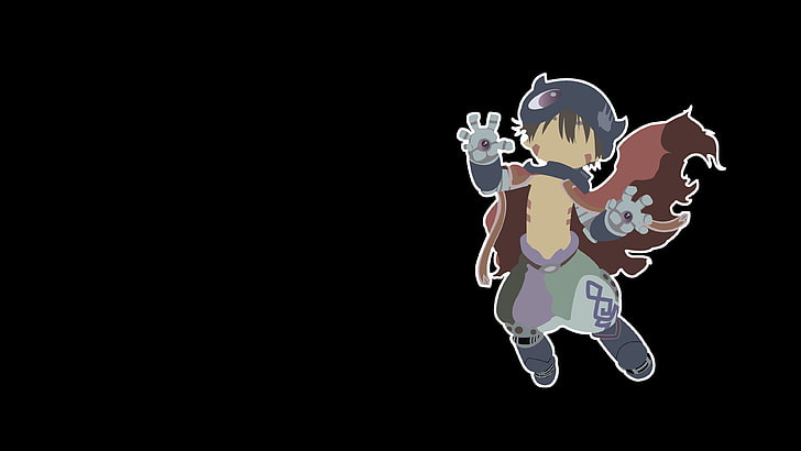 anime, Made in Abyss, edit, Regu (Made in Abyss), minimalism