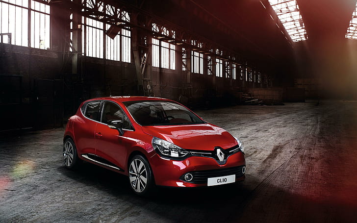 2013 Renault Clio 3, red renault 3 door hatchback, cars, HD wallpaper