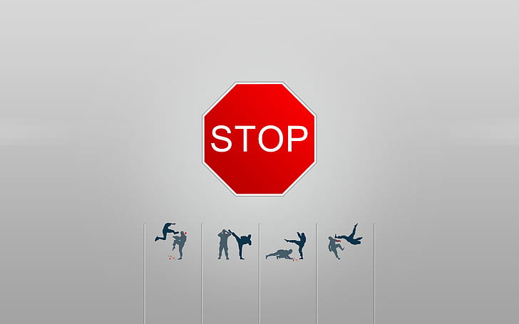 Stop Violence, background, HD wallpaper