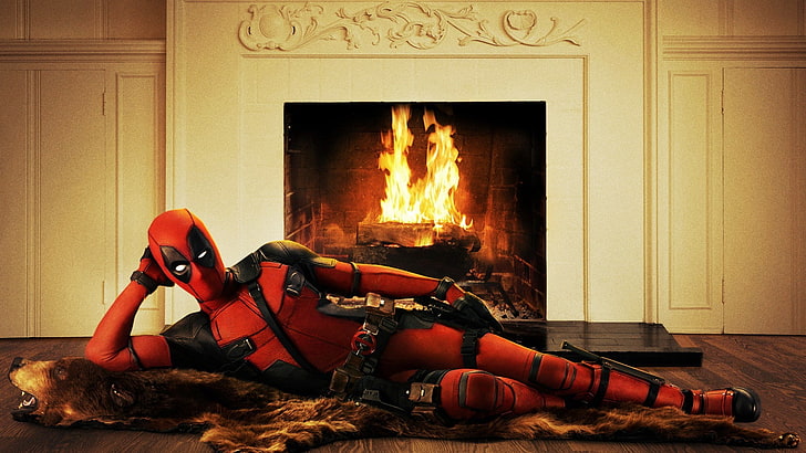 HD wallpaper: fireplace, movies, Ryan Reynolds, Deadpool | Wallpaper Flare