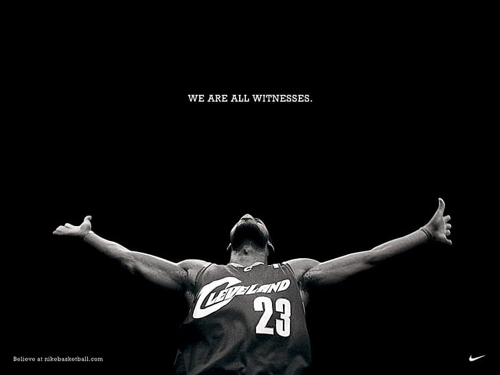 Hd Wallpaper Lebron James Celebrities Basketball Player Sport We Are All Witnesses Wallpaper Flare