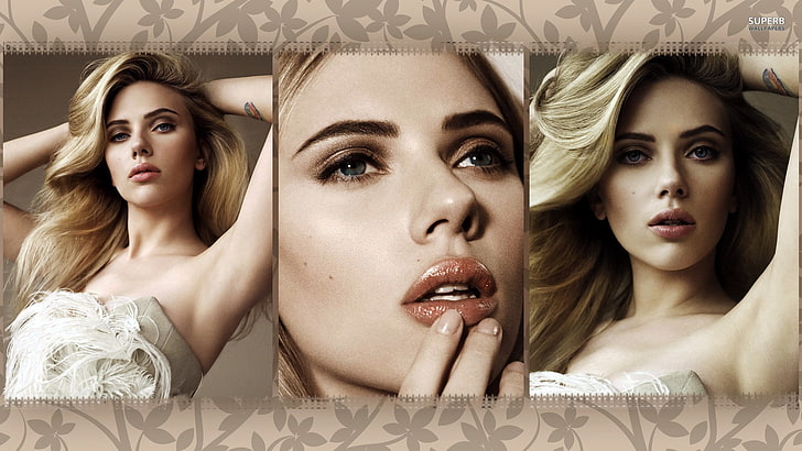 women, Scarlett Johansson, young adult, portrait, young women, HD wallpaper