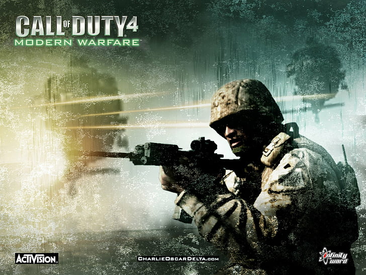 Call of Duty, Call Of Duty 4: Modern Warfare, waist up, communication, HD wallpaper