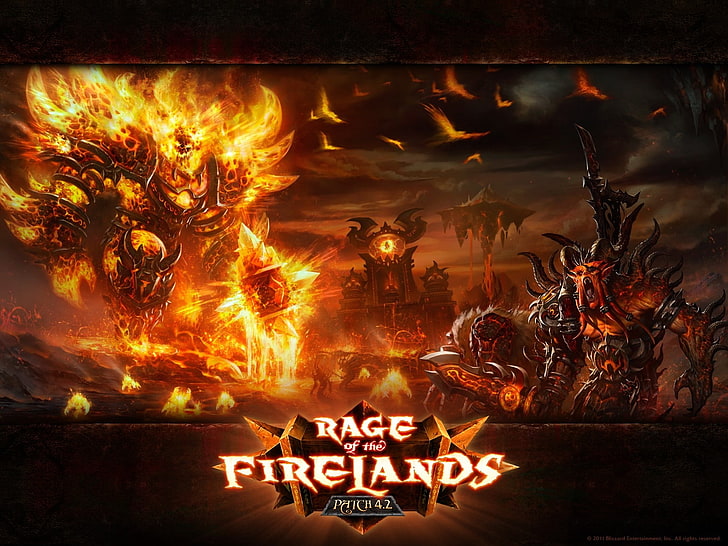 world of warcraft fire ragnaros Video Games World of Warcraft HD Art, HD wallpaper