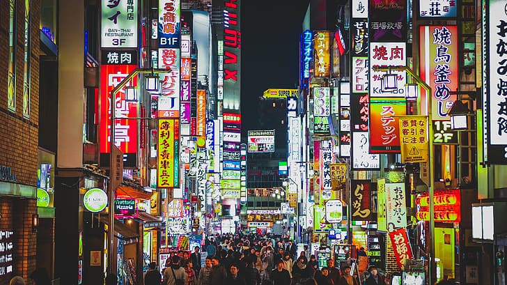 Japan, Tokyo, Shinjuku, HD wallpaper