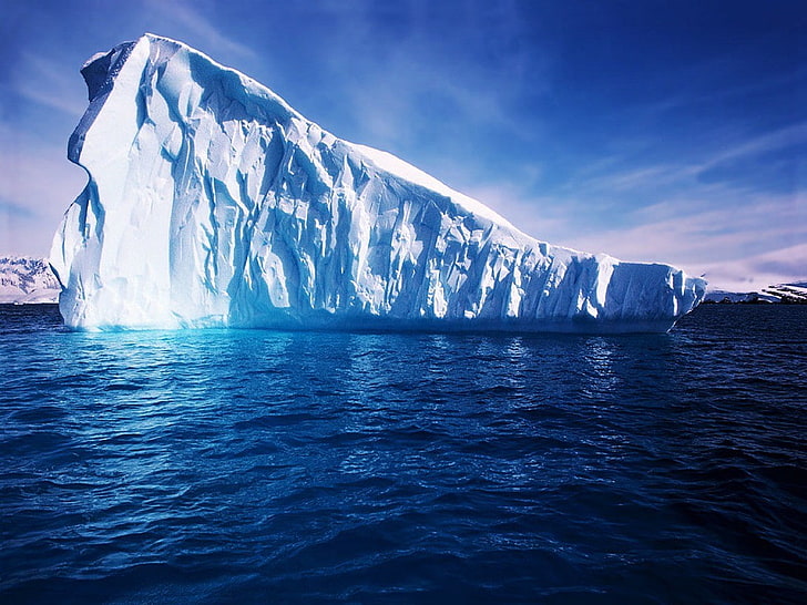nature, sea, ice, iceberg, Arctic, water, cold temperature, HD wallpaper