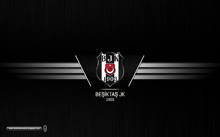 Besiktas logo, Besiktas J.K., Turkey, Turkish, soccer pitches, HD wallpaper