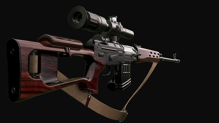 Classic, SVD, Dragunov sniper rifle, HD wallpaper