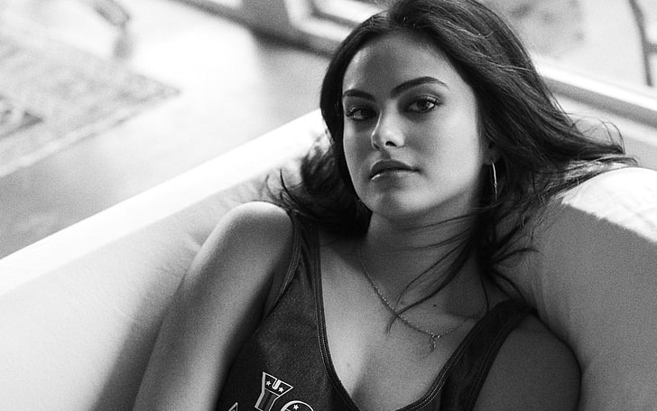 Camila Mendes, one person, portrait, beauty, young adult, long hair