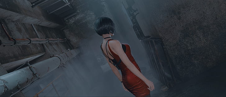 screen shot, Resident Evil 2 Remake, ada wong, video game characters