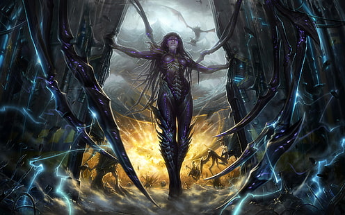 Queen, StarCraft 2, Heart of The Swarm, Sarah Kerrigan, Blizzard Entertainment HD wallpaper