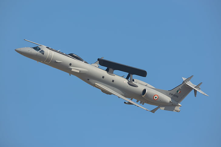Indian Air Force, DRDO AEW&CS, aircraft, air vehicle, flying, HD wallpaper