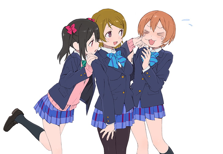 anime girls, blushing, Yazawa Nico, Love Live!, Hoshizora Rin, HD wallpaper
