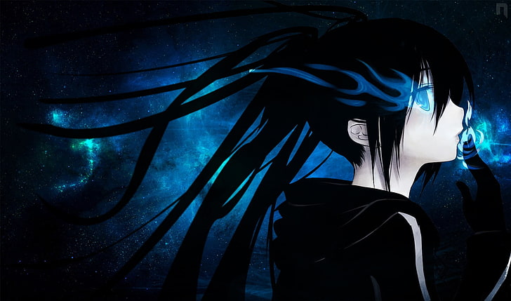 anime, anime girls, Black Rock Shooter, one person, real people