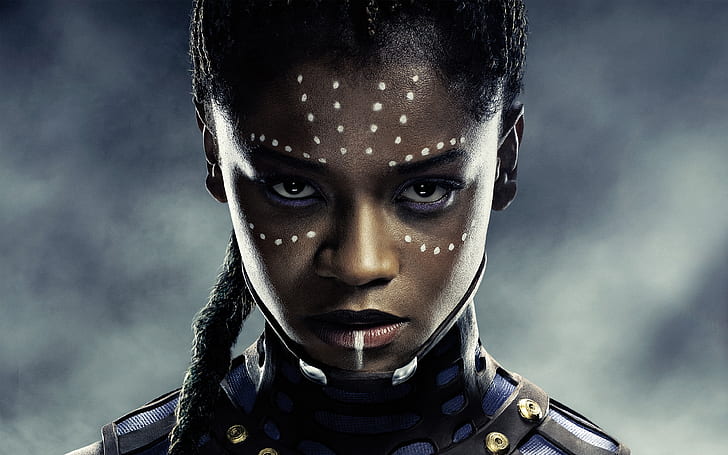 black panther, letitia wright, Movies, HD wallpaper