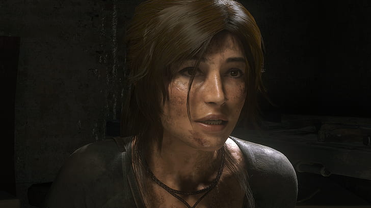 Rise of the Tomb Raider, headshot, portrait, one person, front view, HD wallpaper