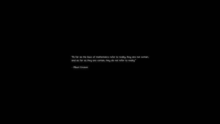 white text with black background, quote, copy space, no people, HD wallpaper