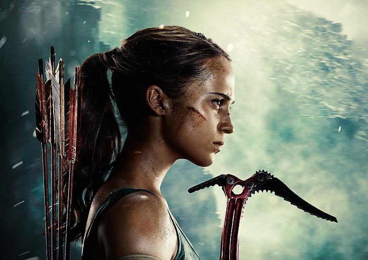 5K, 2018, Lara Croft, Alicia Vikander, Tomb Raider