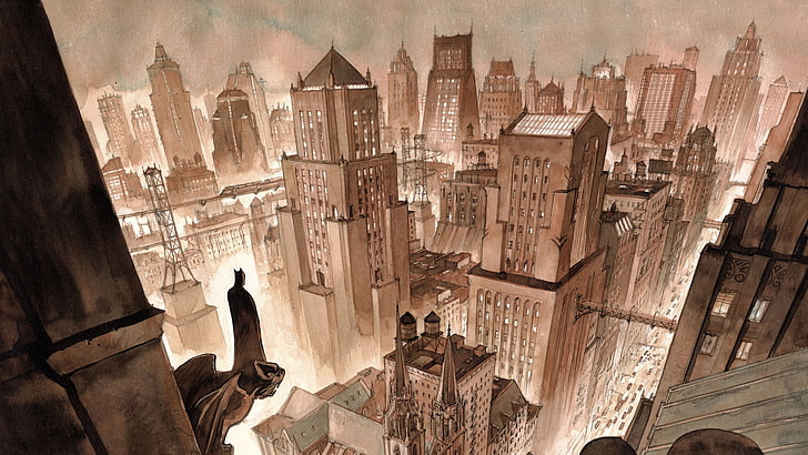 Batman, Gotham City, HD wallpaper