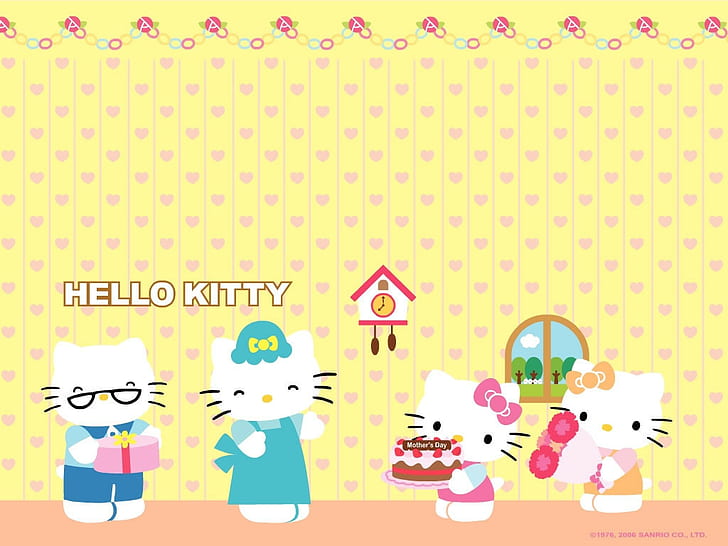 cute, hello kitty, kitten, pink