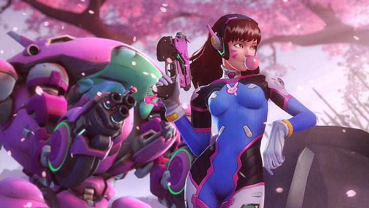 D.Va (Overwatch), video games, real people, lifestyles, front view, HD wallpaper