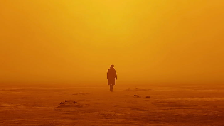 Blade Runner, Blade Runner 2049, Ryan Gosling, orange, science fiction, HD wallpaper