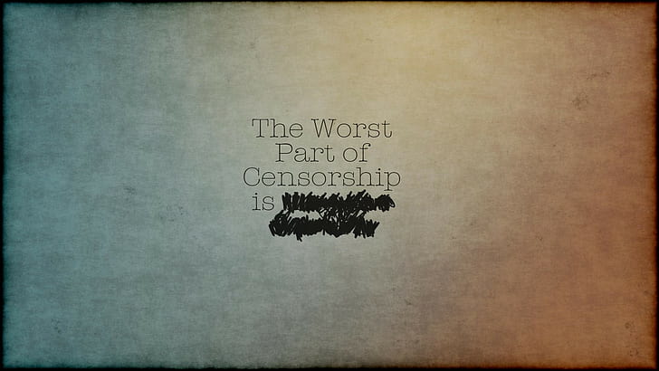 censored, simple, humor, typography, minimalism, text, grunge, HD wallpaper